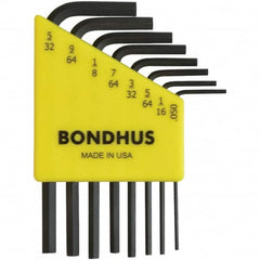 Bondhus - Hex Key Sets Tool Type: Hex Handle Type: L-Key Short Arm - Exact Tool & Supply