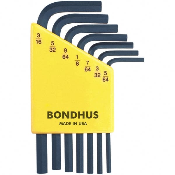 Bondhus - Hex Key Sets Tool Type: Hex Handle Type: L-Key Short Arm - Exact Tool & Supply