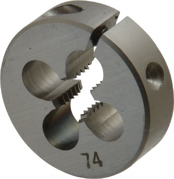 OSG - #12-28 UNF High Speed Steel Round Adjustable Die - Exact Tool & Supply