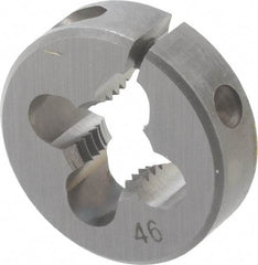 OSG - 5/16-24 UNF Thread, 13/16" Outside Diam High Speed Steel Round Die - 1/4" Thick, Right Hand Thread, Adjustable - Exact Tool & Supply