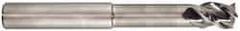 Niagara Cutter - 1", 3 Flute, Single End, Solid Carbide, 0.045" Corner Radius End Mill - 6" OAL, 45° Helix, Right Hand Flute, 1-1/4" LOC, Right Hand Cut, 3-1/2" Extended Reach - Exact Tool & Supply