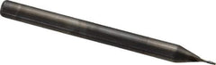 Niagara Cutter - 0.02", 0.06" LOC, 1/8" Shank Diam, 1-1/2" OAL, 2 Flute, Solid Carbide Square End Mill - Single End, Uncoated, Spiral Flute, 30° Helix, Centercutting, Right Hand Cut, Right Hand Flute, Series ME230 - Exact Tool & Supply