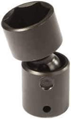 Proto - 1/2" Drive 5/8" Standard Universal Impact Socket - 6 Points, 2-19/32" OAL - Exact Tool & Supply