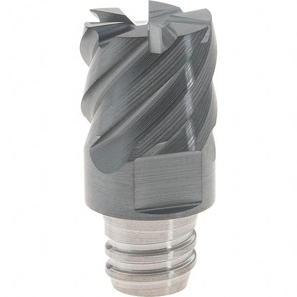 Iscar - MM EC Grade IC903 Carbide End Milling Tip Insert - AlTiN Finish, 6 Flutes, 12mm Cutting Diam, 9mm Depth of Cut, 16.5mm Extension, 50° Helix - Exact Tool & Supply