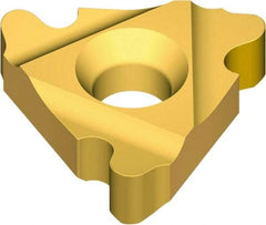 Vargus - 3ER External Right Hand 10 RD Laydown Threading Insert - Grade VKX, TiN Coated Carbide, 9.53mm Inscribed Circle - Exact Tool & Supply
