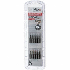 Wiha - 1/4" Drive IP7 Torx Plus Screwdriver Bit - 1" OAL, Insert Bit - Exact Tool & Supply