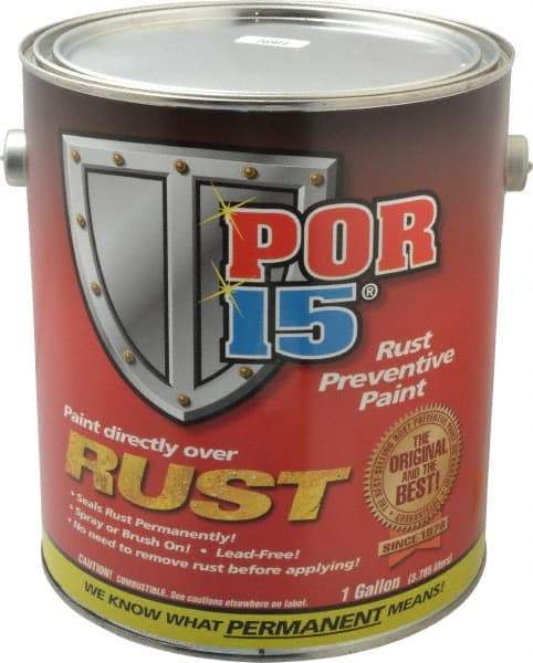 POR-15 - 1 Gal, Black, Rust Preventative Paint - Comes in Can with Handle - Exact Tool & Supply