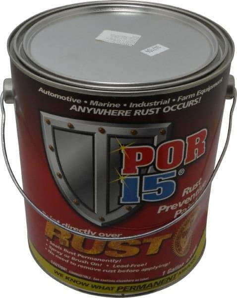 POR-15 - 1 Gal, Semi Gloss Black, Rust Preventative Paint - Comes in Can with Handle - Exact Tool & Supply