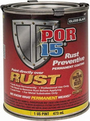 POR-15 - 1 Pint, Black, Rust Preventative Paint - Comes in Can - Exact Tool & Supply