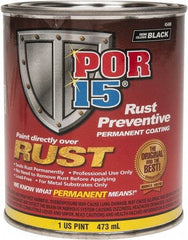 POR-15 - 1 Pint, Semi Gloss Black, Rust Preventative Paint - Comes in Can - Exact Tool & Supply