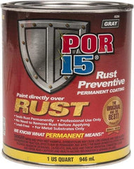 POR-15 - 1 Quart, Gray, Rust Preventative Paint - Comes in Can - Exact Tool & Supply