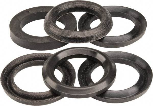 Made in USA - 1-1/4" Inside Diam x 1-7/8" Outside Diam V-Packing Set - 1" High - Exact Tool & Supply