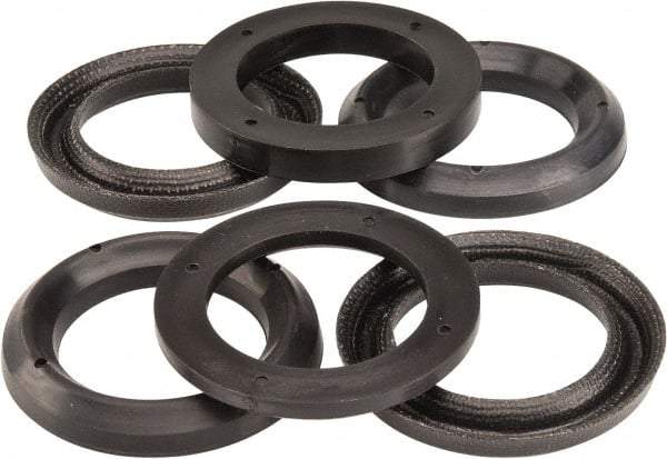 Made in USA - 1-1/2" Inside Diam x 2-1/4" Outside Diam V-Packing Set - 1-1/6" High - Exact Tool & Supply
