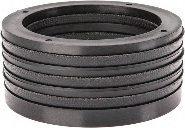 Made in USA - 2" Inside Diam x 2-5/8" Outside Diam V-Packing Set - 1-1/6" High - Exact Tool & Supply