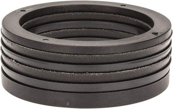 Made in USA - 2-1/4" Inside Diam x 2-7/8" Outside Diam V-Packing Set - 1" High - Exact Tool & Supply