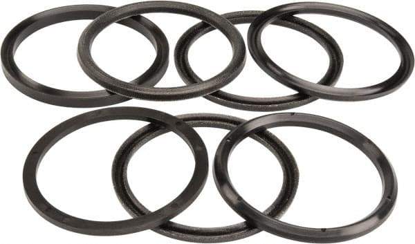 Made in USA - 2-3/4" Inside Diam x 3-1/4" Outside Diam V-Packing Set - 1" High - Exact Tool & Supply