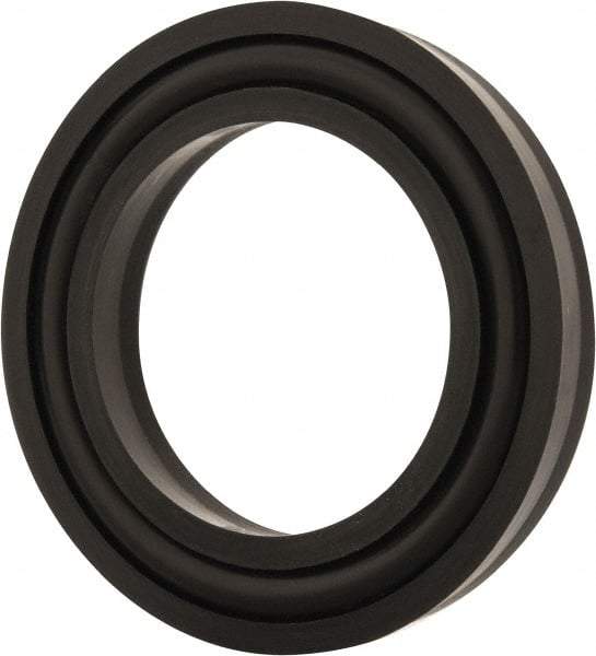 Value Collection - 1-1/2" Inside Diam x 2-1/4" Outside Diam Lip Seal - Standard - 3/8" High, Polyurethane - Exact Tool & Supply
