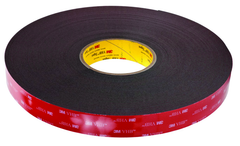 List 5952 1" x 36 yds VHB Acrylic Foam Tape - Black - Exact Tool & Supply