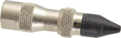 Coilhose Pneumatics - 125 Max psi Rubber Push Button Blow Gun - 1/4 NPT, 3" Tube Length, Nickel Plated Brass - Exact Tool & Supply