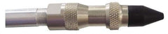Coilhose Pneumatics - 125 Max psi Rubber Push Button Blow Gun - 1/4 NPT, 27" Tube Length, Nickel Plated Brass - Exact Tool & Supply