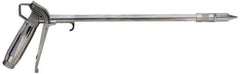 Coilhose Pneumatics - 150 Max psi High Flow Conical Nozzle Pistol Grip Blow Gun - 1/4 NPT, 36" Tube Length, Chrome Plated Aluminum & Brass, Aluminum Extension - Exact Tool & Supply