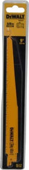DeWALT - 9" Long, Bi-Metal Reciprocating Saw Blade - Tapered Profile, 5 to 8 TPI, Toothed Edge, Universal Shank - Exact Tool & Supply