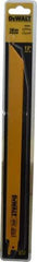 DeWALT - 12" Long x 3/4" Thick, Bi-Metal Reciprocating Saw Blade - Straight Profile, 14 TPI, Toothed Edge, Universal Shank - Exact Tool & Supply