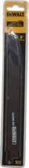 DeWALT - 8" Long x 1" Thick, Bi-Metal Reciprocating Saw Blade - Straight Profile, Continuous Edge, Universal Shank - Exact Tool & Supply
