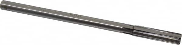 Made in USA - 0.498" Carbide-Tipped 6 Flute Chucking Reamer - Exact Tool & Supply