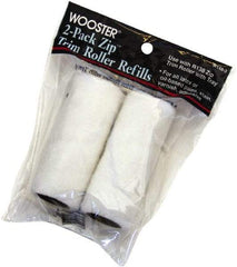 Wooster Brush - 3/16" Nap, 3" Wide Paint Mini Roller Covers - Smooth Texture, Woven - Exact Tool & Supply