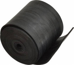 Made in USA - 1/16" Thick x 2" Wide x 60" Long, Plain Backed Buna-N Rubber Strip - Stock Length, 60 Shore A Durometer, 2,500 psi Tensile Strength, -20 to 170°F, Black - Exact Tool & Supply