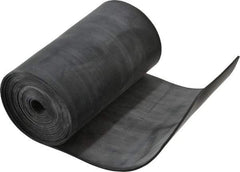 Made in USA - 1/16" Thick x 4" Wide x 60" Long, Plain Backed Buna-N Rubber Strip - Stock Length, 60 Shore A Durometer, 2,500 psi Tensile Strength, -20 to 170°F, Black - Exact Tool & Supply