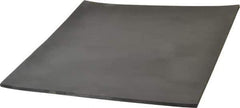 Made in USA - 12" Long, 12" Wide, 1/4" Thick, Buna-N Rubber Foam Sheet - 50 to 60 Durometer, Black, -20 to 180°F, 2,500 psi Tensile Strength, Plain Backing, Stock Length - Exact Tool & Supply