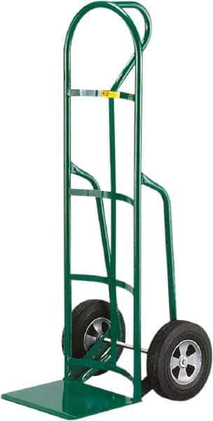 Little Giant - 800 Lb Capacity 49" OAH Hand Truck - 12 x 14" Base Plate, Loop Handle, Steel, Solid Rubber Wheels - Exact Tool & Supply