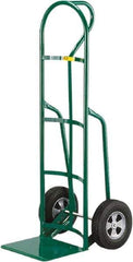 Little Giant - 800 Lb Capacity 49" OAH Hand Truck - 12 x 14" Base Plate, Loop Handle, Steel, Solid Rubber Wheels - Exact Tool & Supply