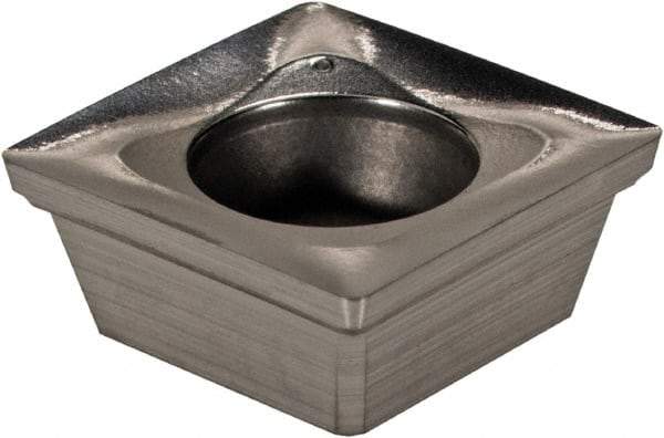 Ingersoll Cutting Tools - SHET110505 P Grade IN15K Carbide Milling Insert - Uncoated, 0.1969" Thick, 0.433" Inscribed Circle, 0.02" Corner Radius - Exact Tool & Supply