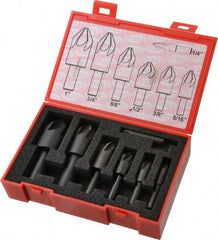 Keo - 7 Piece, 1/4 to 1" Head Diam, 82° Included Angle, Single End Countersink Set - Exact Tool & Supply