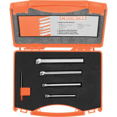Micro 100 - 0.63" Min Bore Smallest Bar, 0.925" Min Bore Largest Bar, Indexable Boring Bar Set - Exact Tool & Supply
