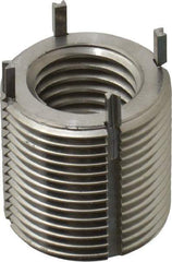 Recoil - M20x2.50 Internal, M30x2.00 External, 30mm Insert Length, Heavy Duty Keylocking Thread Inserts - Stainless Steel, Passivated Finish, Grade 303 - Exact Tool & Supply