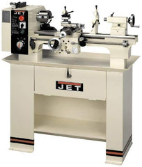 Jet - 14" Swing, 40" Between Centers, 230 Volt, Single Phase Bench Lathe - 5MT Taper, 3 hp, 40 to 1,800 RPM, 1-1/2" Bore Diam, 46" Deep x 28" High x 74-5/8" Long - Exact Tool & Supply