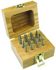 C-400 8Pc Set; 1/4" SH Dbl Cut - CBD - Burr - Exact Tool & Supply