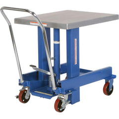 Vestil - Lifting Tables; Type: Lift Table ; Lift Style: Post ; Style: Foot Pump ; Load Capacity (Lb.): 2000.000 ; Minimum Height (Inch): 30-1/2 ; Lift Height (Inch): 48 - Exact Tool & Supply