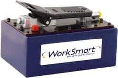 Value Collection - 10,000 psi Air-Hydraulic Pump & Jack - 460.6 Cu In Oil Capacity, Use with Single Acting Cylinders, Advance, Hold & Retract - Exact Tool & Supply
