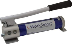 Value Collection - 2 Stage, 2" Piston Diam, 1/4 NPTF, 0.18; 0.05 Cu In Per Stroke, Manual Hydraulic Pump - 21.4 Cu In Reservoir, 0.38" Piston Stroke, 200 psi First Stage, 10,000 psi Second Stage - Exact Tool & Supply