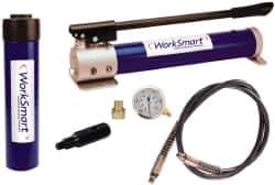 Value Collection - 10 Ton Capacity, Cylinder No. 59755512, Manual Hydraulic Pump & Cylinder Set - Pump No. 59754929 - Exact Tool & Supply
