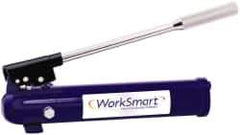 Value Collection - 5/8" Piston Stroke, 1-19/64" Piston Diam, 0.09 Cu In per Stroke, 15 Cu In Reservoir Capacity, Manual Hydraulic Pump - 7,200 psi, 56 Lbs. Max Handle Effort, 1 Stage - Exact Tool & Supply