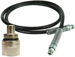 Value Collection - 1/4" Inside Diam x 3/8 NPT 3' Hydraulic Pump Hose - 10,000 psi, 59755199 Opposite End, Rubber - Exact Tool & Supply