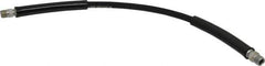 Value Collection - 1/4" Inside Diam x 3/8 NPT 2' Hydraulic Pump Hose - 10,000 psi, 3/8 NPTF Male Opposite End, Rubber - Exact Tool & Supply
