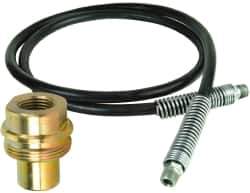 Value Collection - 1/4" Inside Diam x 3/8 NPT 3' Hydraulic Pump Hose - 10,000 psi, 59755249 Opposite End, Rubber - Exact Tool & Supply
