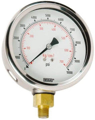 Value Collection - 0 to 10000 Scale Range Pressure Dry Gauge - 1.5 Percent of Scale Accuracy - Exact Tool & Supply